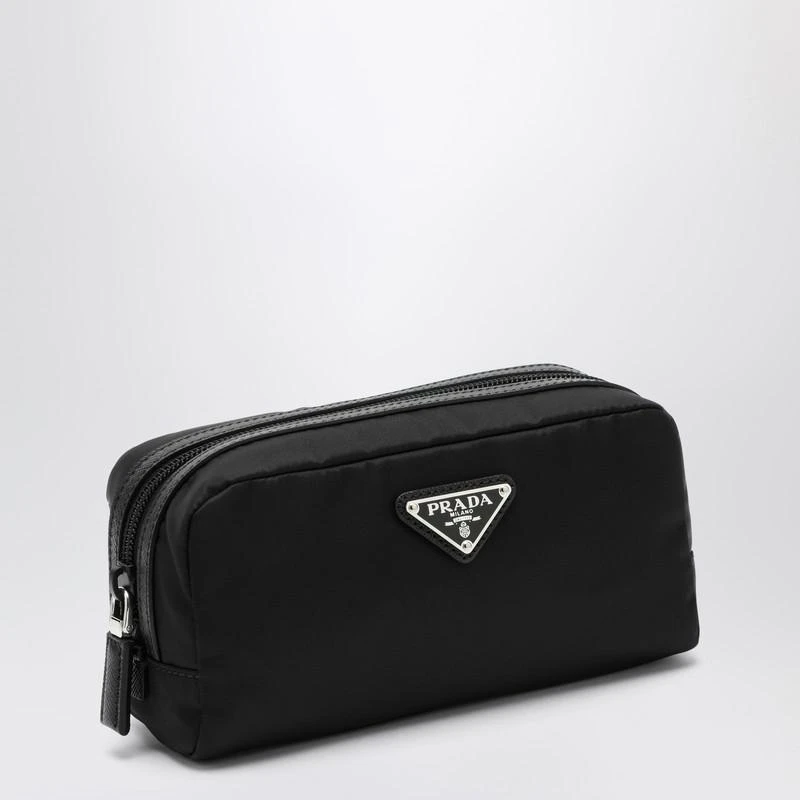 Prada Black Re-Nylon beauty case with logo 1