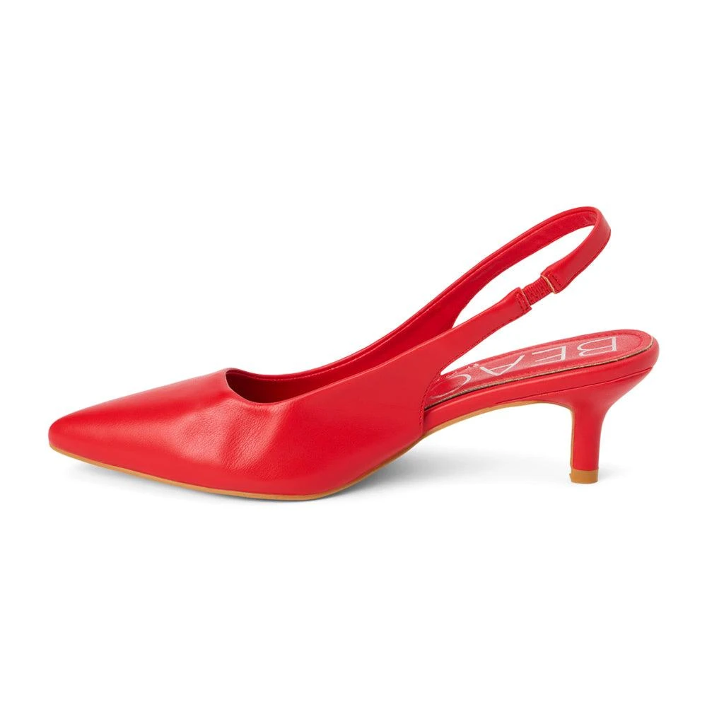 BEACH by Matisse Grazia Pointed Toe Kitten Heel Sling Back Pumps 3