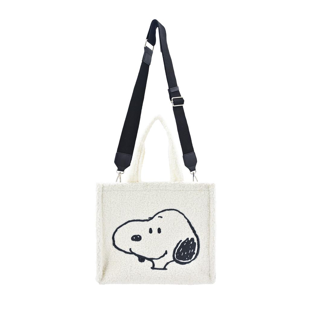 Peanuts Snoopy & Woodstock Sherpa Mini Tote