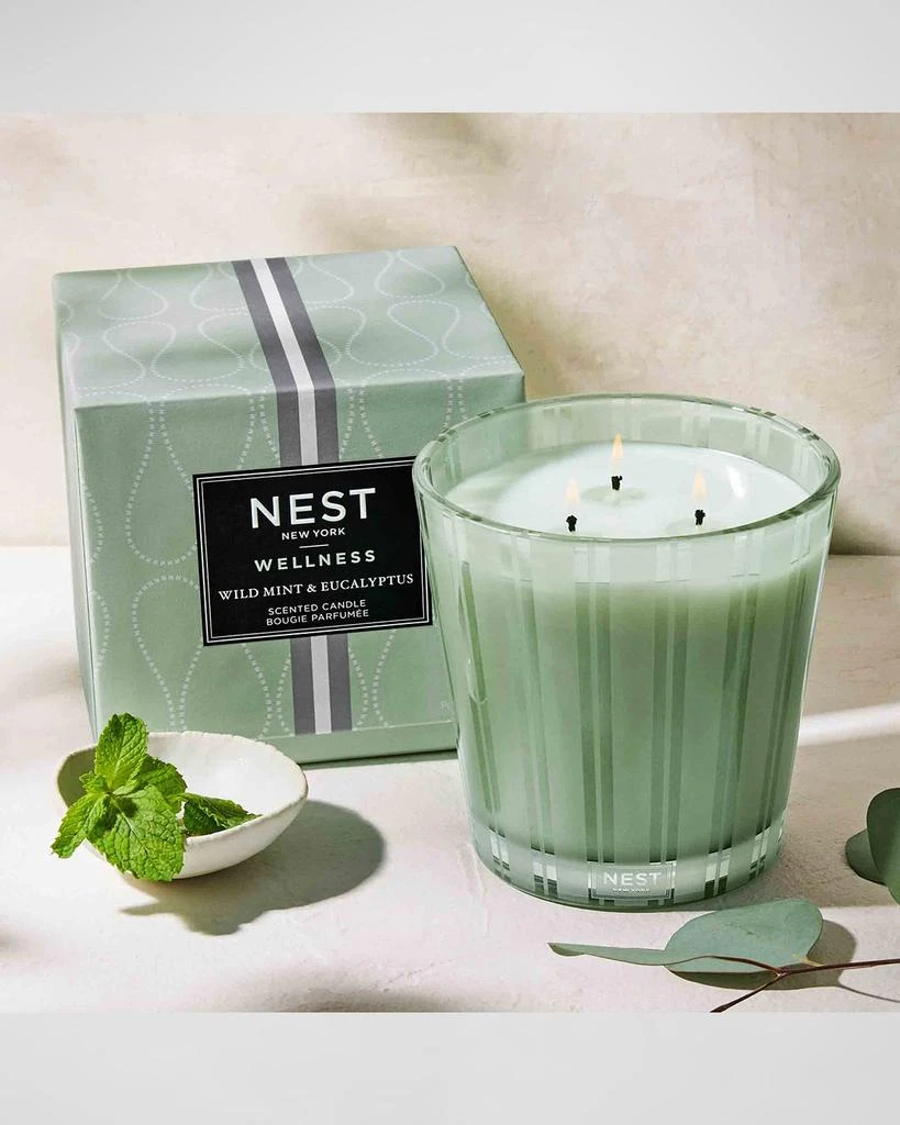 NEST New York 21.2 oz. Wild Mint & Eucalyptus 3-Wick Candle 3