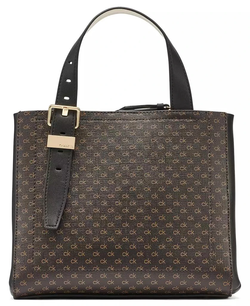 Calvin Klein Lowen Signature Triple Compartment Adjustable Crossbody Bag