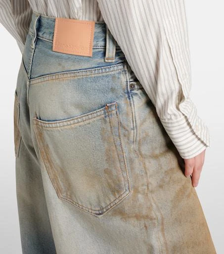 Acne Studios Penicillin distressed mid-rise wide-leg jeans 6