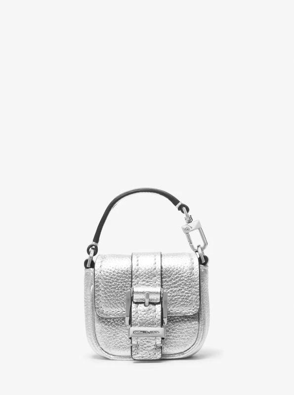 Michael Kors Zoe Metallic Pebbled Leather Airpod Case for Apple Airpods Pro®