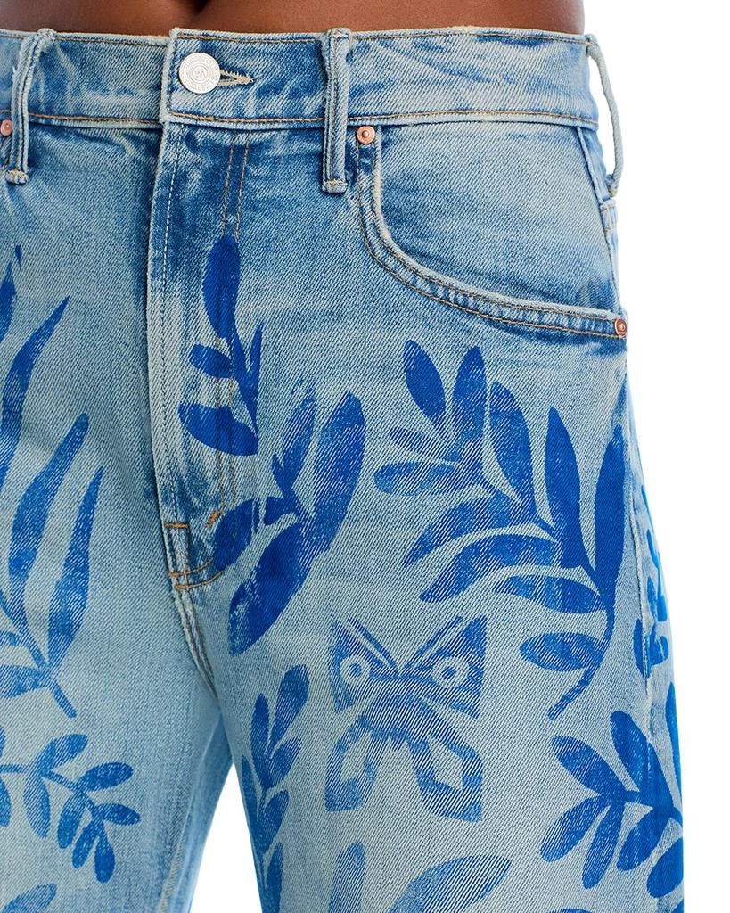 MOTHER The Lasso Sneak Jeans in Pressed Leaves 5