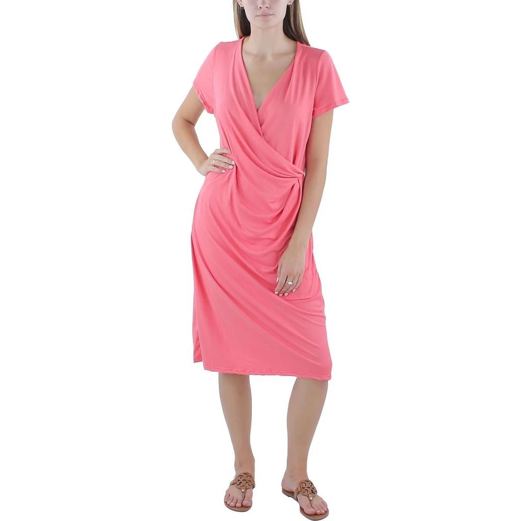 Womens Faux Wrap Cap Sleeve Midi Dress  On Sale Now with Up to 68% Off |  Discover Exclusive Deals & Savings at BeyondStyle  Authentic 24/7 Comfort  women|clothing|dresses with Limited-Time Discounts,