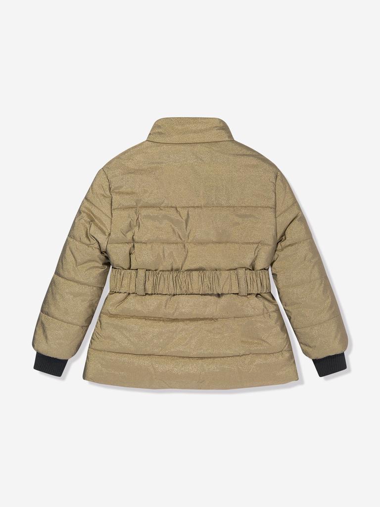 Balmain Balmain Girls Puffer Jacket in Gold