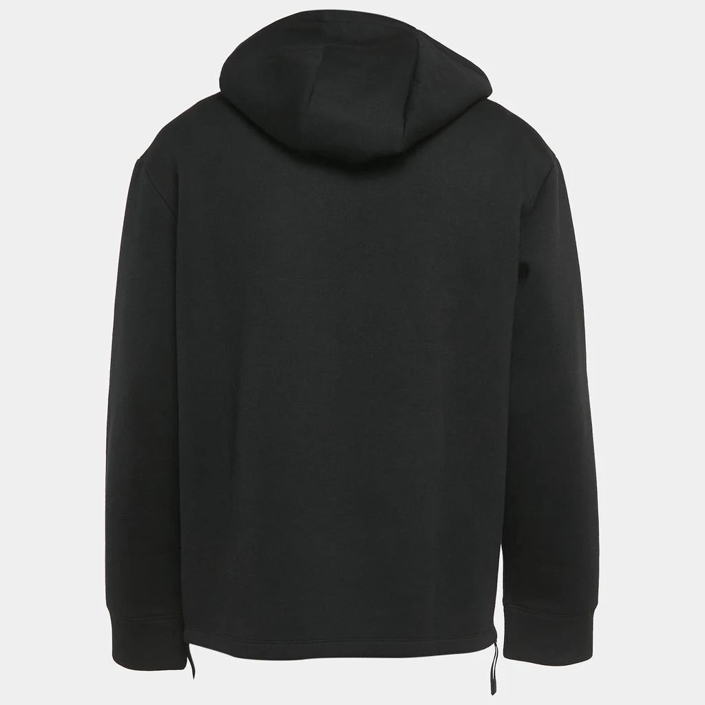Emporio Armani Emporio Armani Black Eagle Logo Print Neoprene Hoodie XL 2