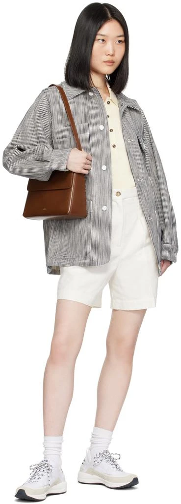A.P.C. Brown Virginie Flap Bag 4