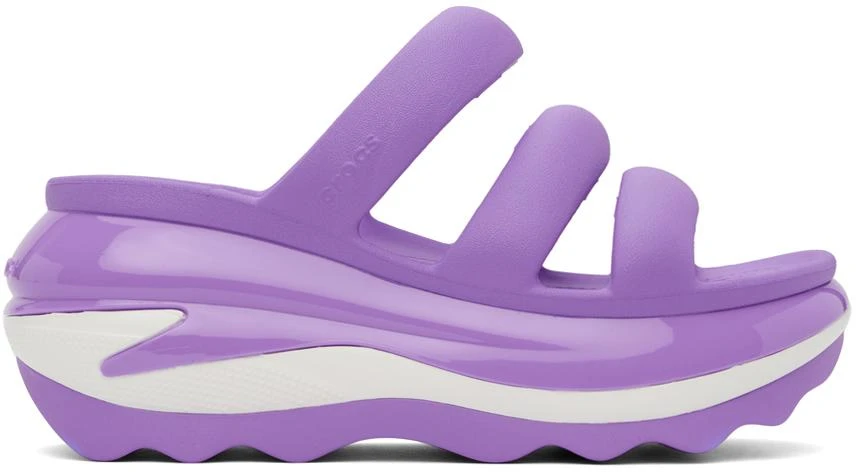 Crocs Purple Mega Crush Triple Strap Sandals 1