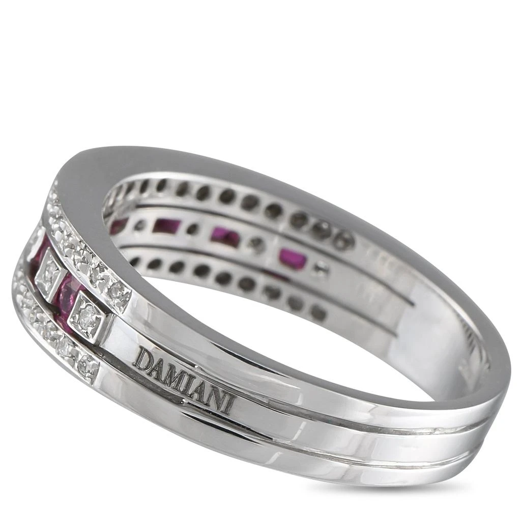 Damiani 18K White Gold 0.16ct Diamond and Ruby Ring DM15-051625 4