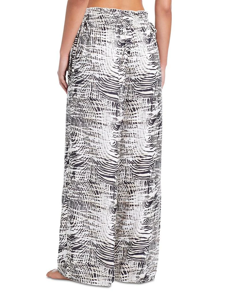 Red Carter Wide Leg Pants Swim Cover Up 3