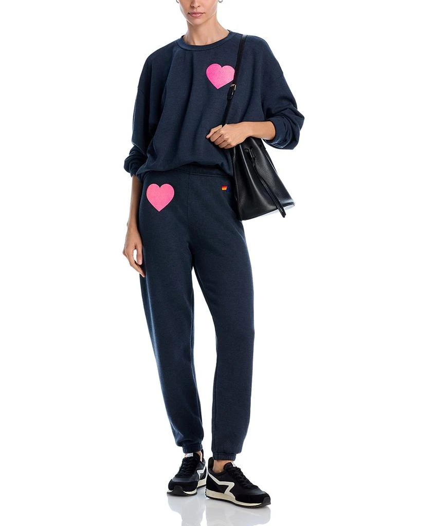 Aviator Nation Glitter Heart Sweatshirt 6