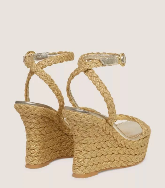 Stuart Weitzman BRAIDA STRAP ESPADRILLE WEDGE 3