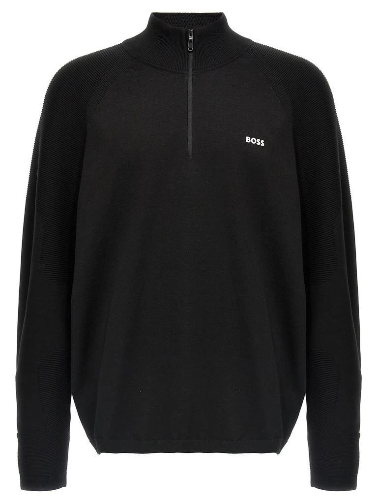 Hugo Boss Boss Hugo Boss Half-Zip Knitted Jumper 1