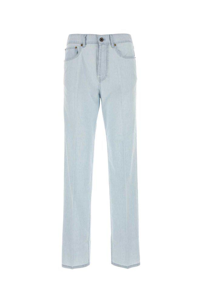 Miu Miu Miu Miu Mid-Rise Straight-Leg Denim Jeans