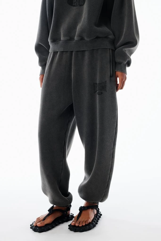 Alexander Wang Logo Cotton Terry Sweatpants 3