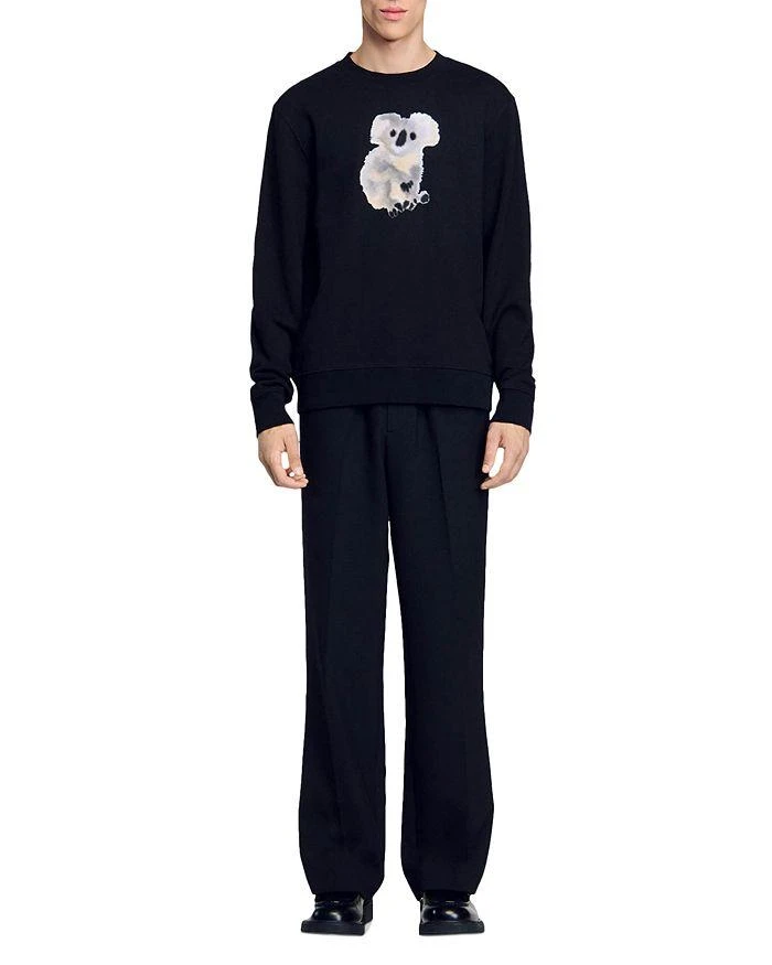 Sandro Koala Graphic Crewneck Sweatshirt 2