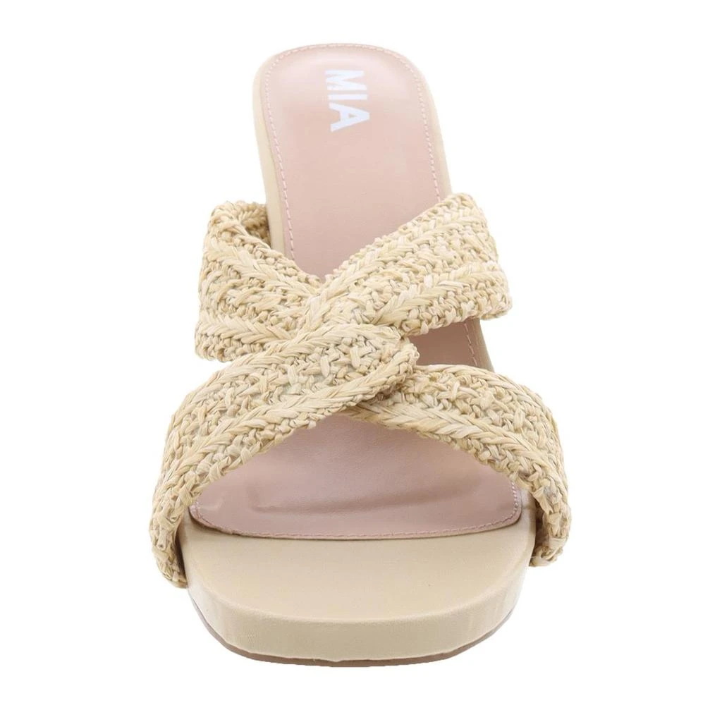 MIA Maxine Womens Slip On Open Toe Strappy Sandals 2