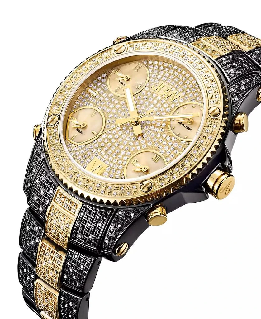 Jbw Men's Jet Setter Diamond (2 ct.t.w.) Black Ion-Plated Stainless Steel Watch 3