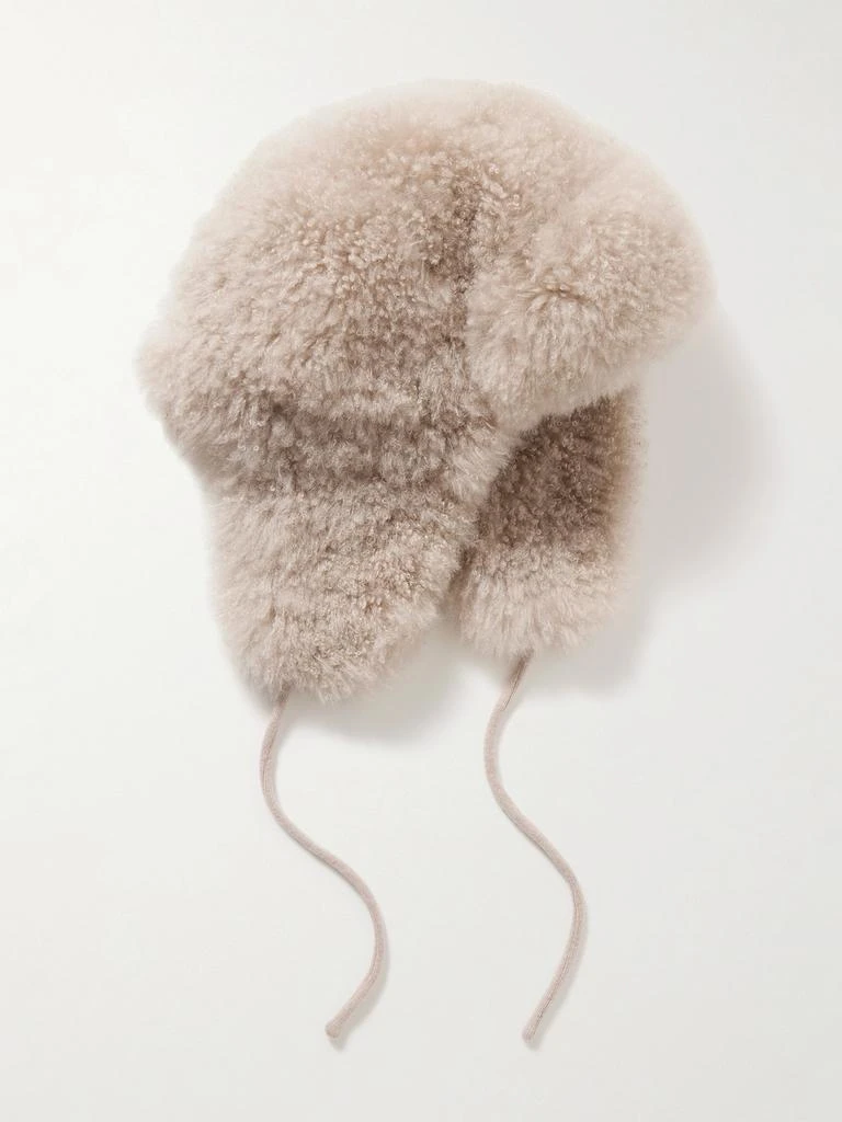 Shop Khaki Curly Shearling Cap on Sale at BeyondStyle – Get  display picture 3