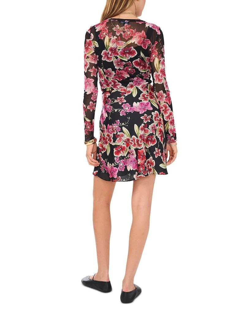 1. State Floral Print Mesh Top 4