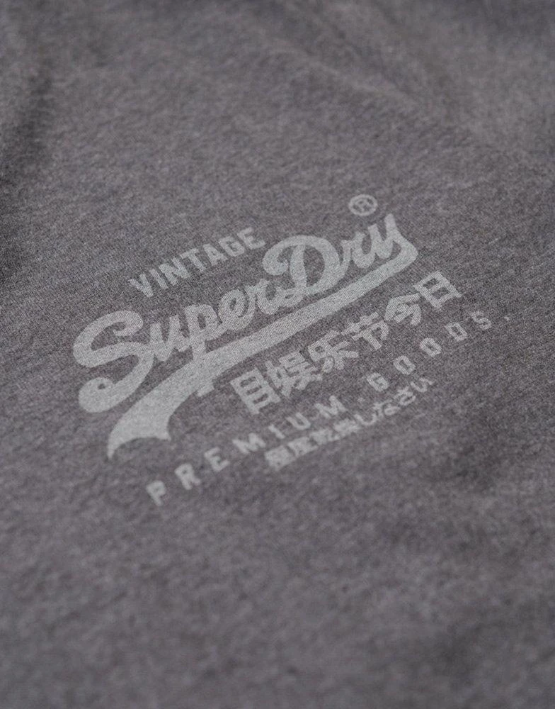 Superdry Superdry Vintage logo heritage chest t-shirt in granite grey marl 2