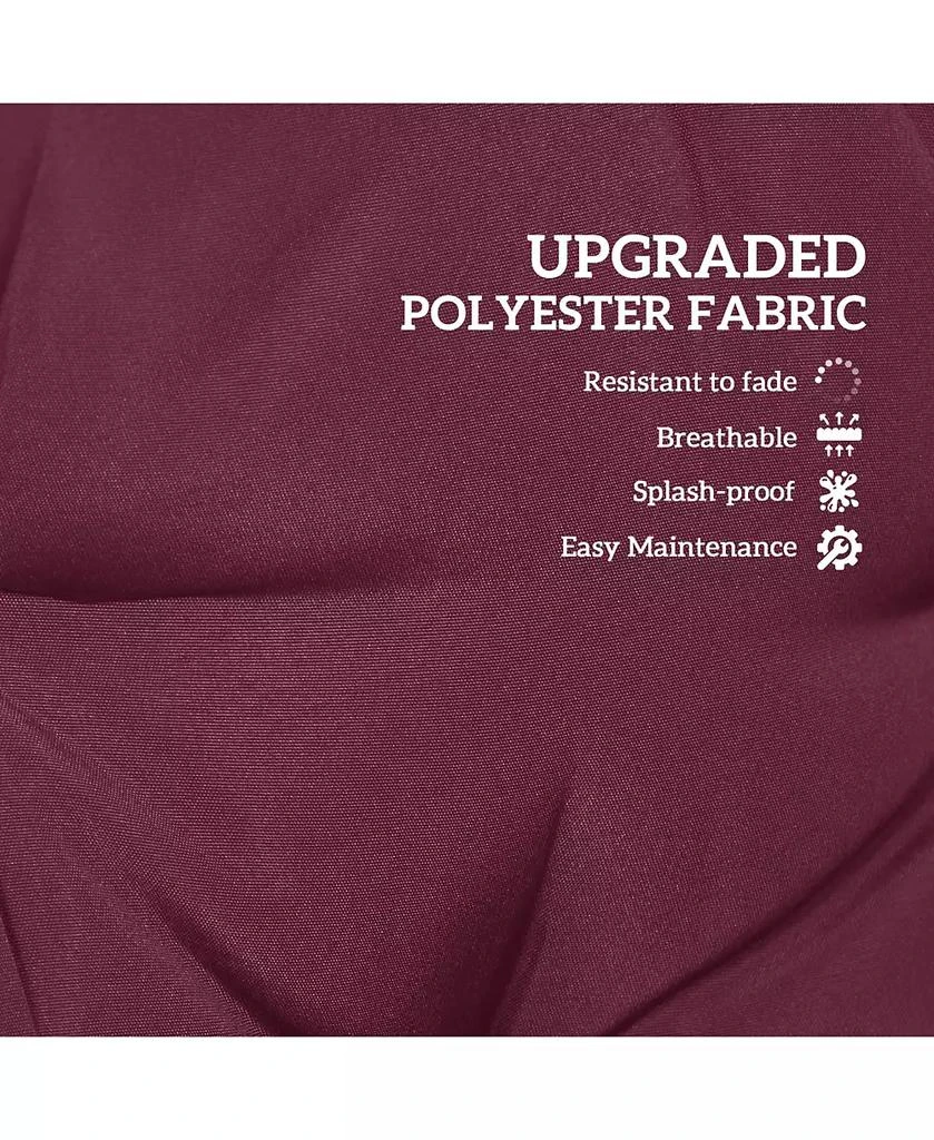 Outsunny Indoor Outdoor Chair Cushions with Back, Pillows 5