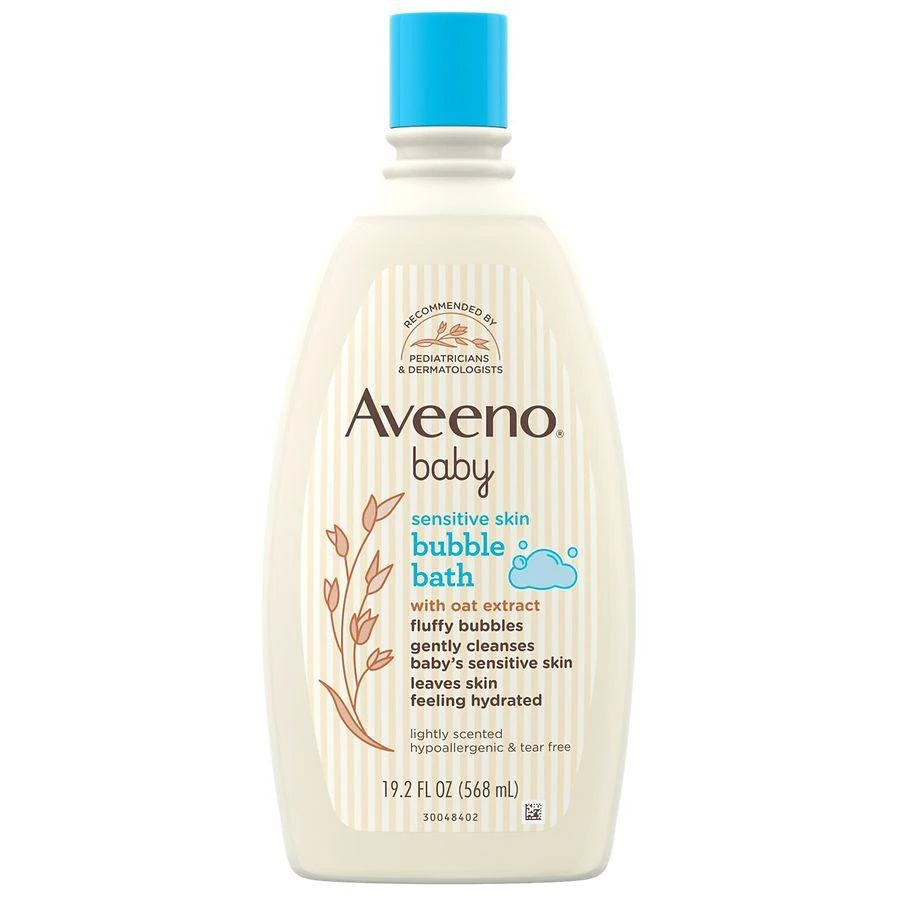 Aveeno Sensitive Skin Bubble Bath With Oat Extract 1