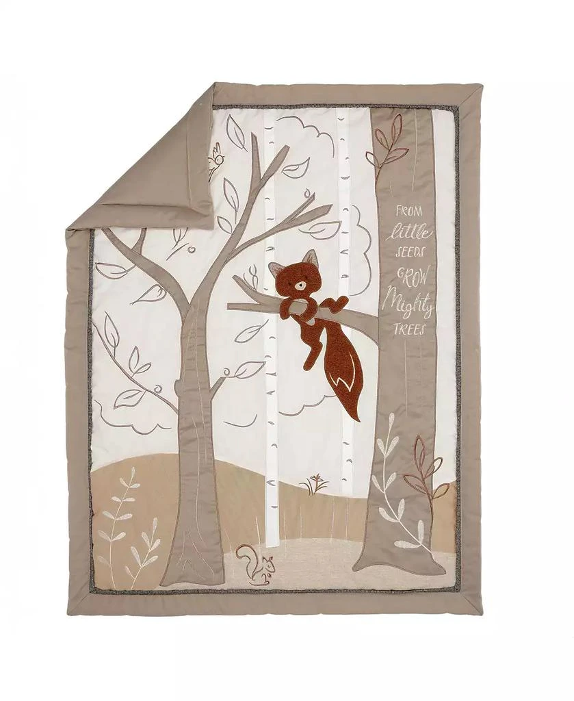 Lambs 
Ivy Treetop Fox Woodland Tree Nursery 3-Piece Baby Crib Bedding Set 7