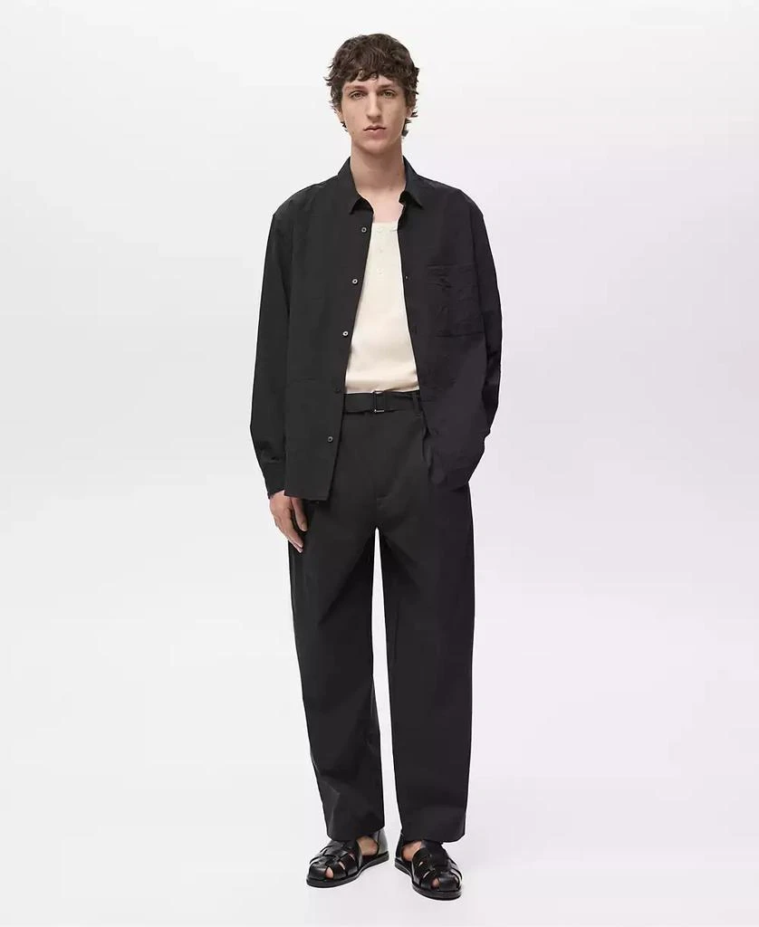 Mango Men's Relaxed Technical Pants 4