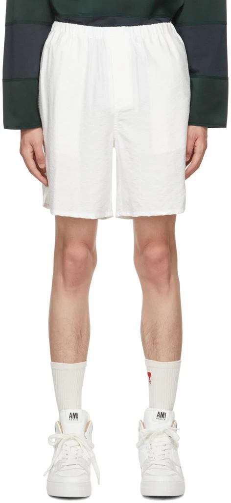 AMI SSENSE Exclusive White Shorts 1