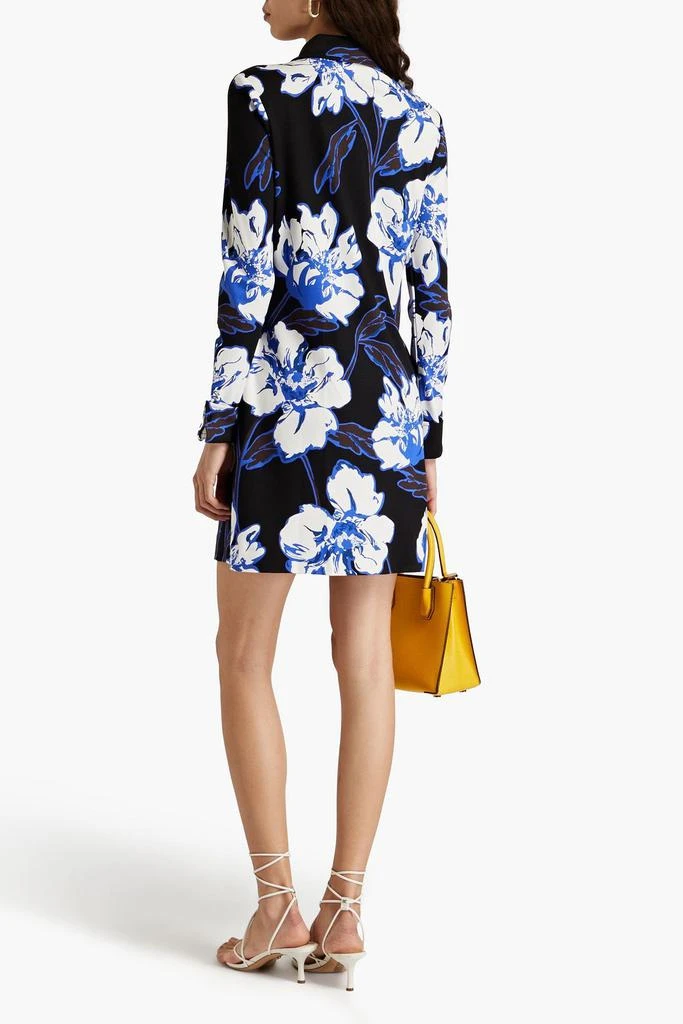 DIANE VON FURSTENBERG Alarica floral-print jersey mini shirt dress 3