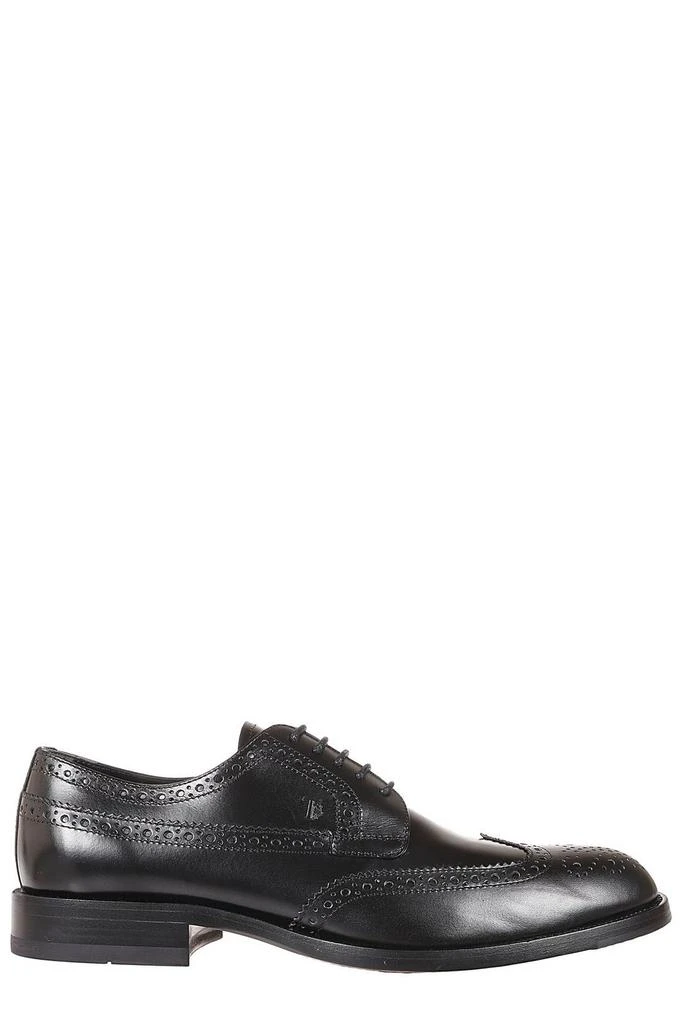 Shop Refined Brown Leather Lace-Up Shoes on Sale at  display picture 1