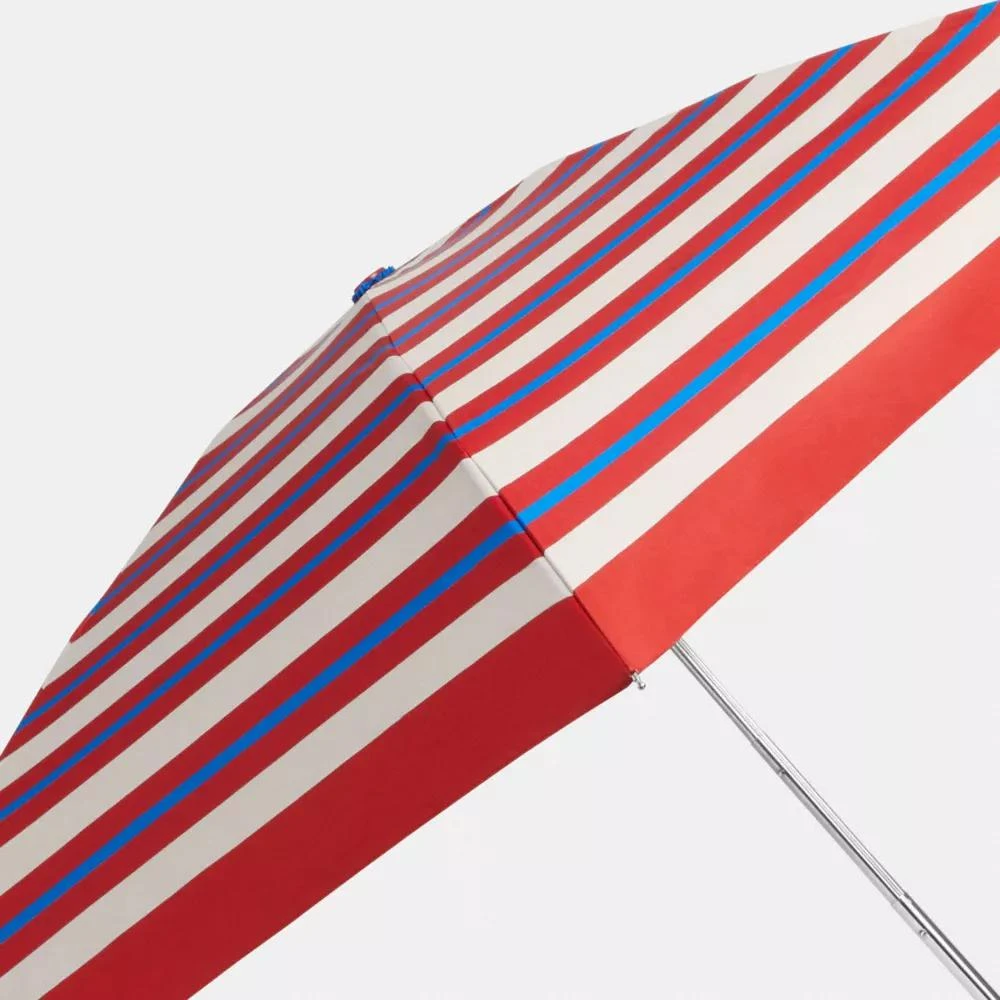 Coach Uv Protection Mini Umbrella In Stripe Print 2
