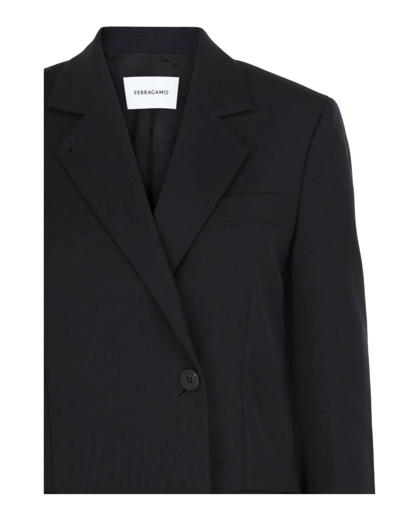 Salvatore Ferragamo Single-Breasted Wool Blazer 3