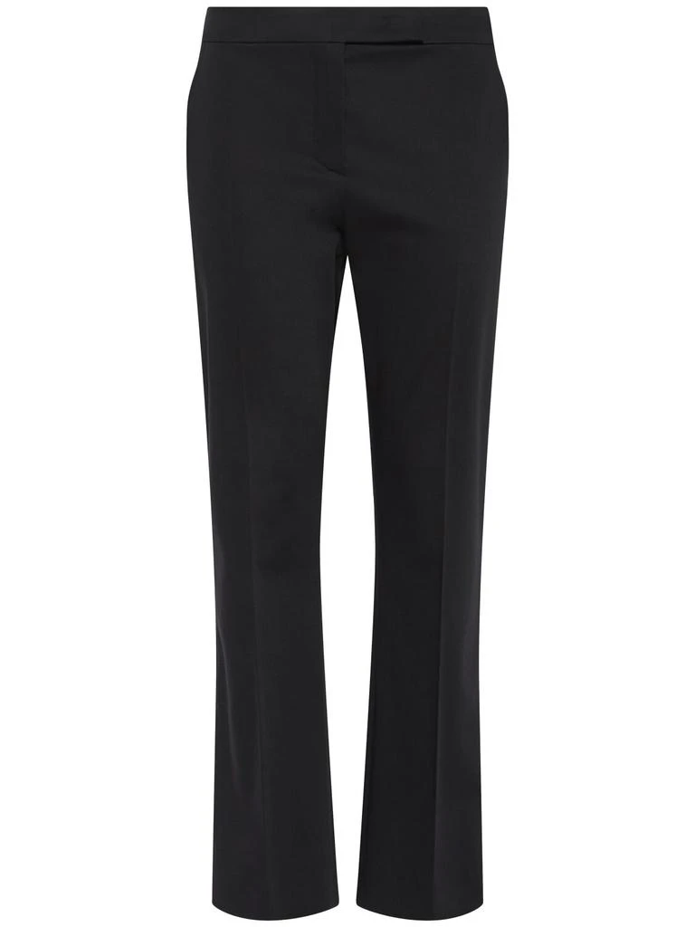 Max Mara Okra Cotton Blend Satin Straight Pants 1