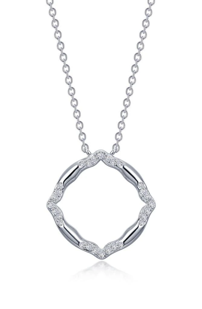 Lafonn Simulated Diamond Geometric Pendant Necklace 1