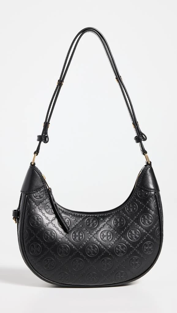 Tory Burch T Monogram Debossed Crescent Bag 1