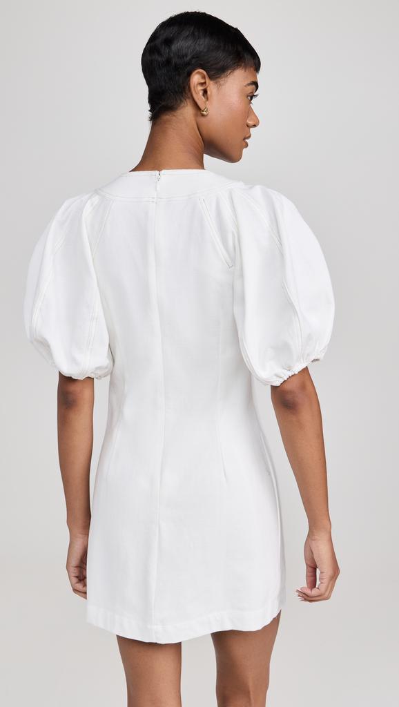 English Factory Laced Up Puffed Sleeve Mini Dress