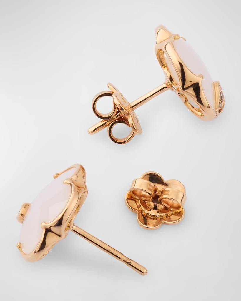 Pasquale Bruni 18k Rose Gold Joli Stud Earrings with Diamonds 4