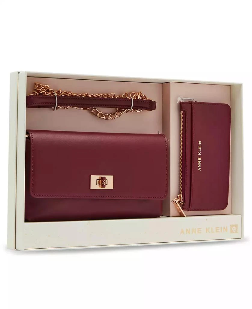 Anne Klein 3 Piece Gift Set with Turn Lock Clutch 1