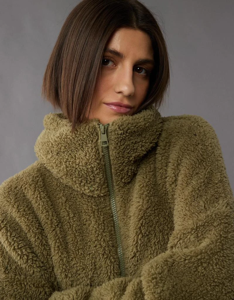 AE AE Zip-Up Bear Hug Sherpa Sweatshirt 7