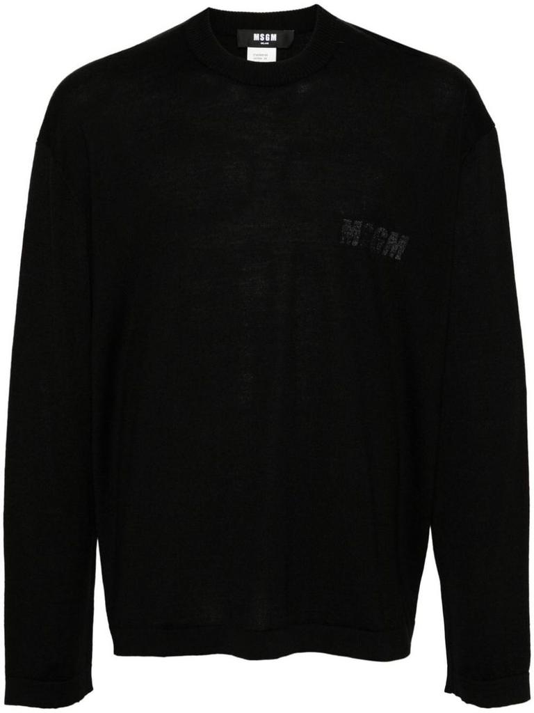 MSGM Msgm Sweater With Logo Print