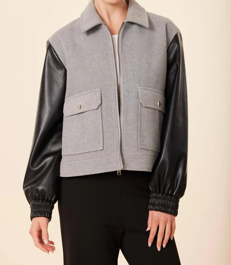 DOLCE CABO Dolce Cabo - Leather Sleeve Jacket 2