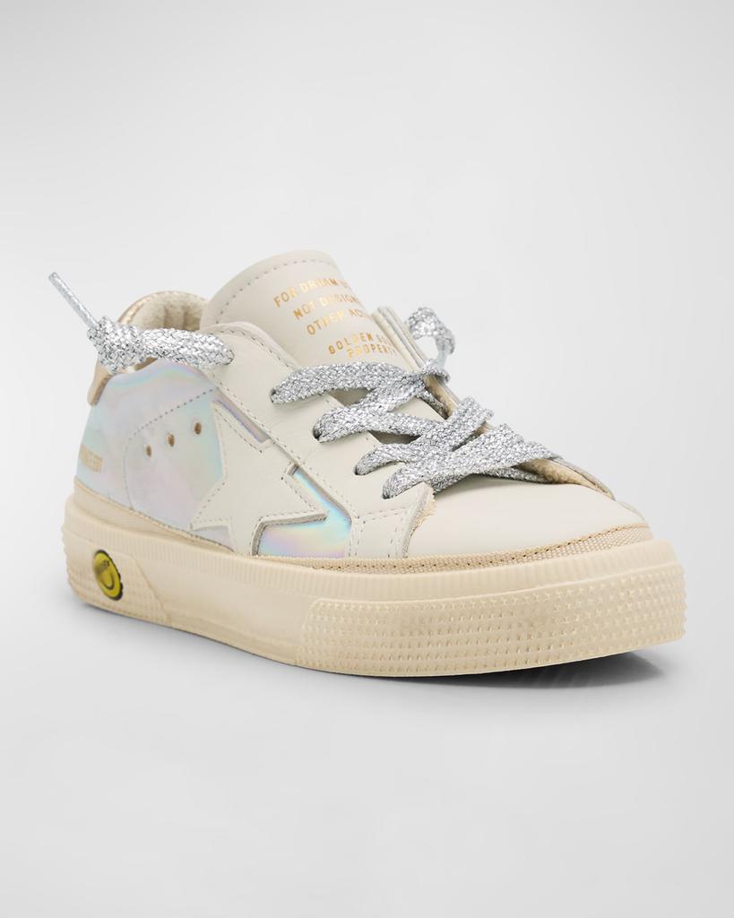 Golden Goose Girl's May Holographic Low Top Sneakers, Baby/Toddlers