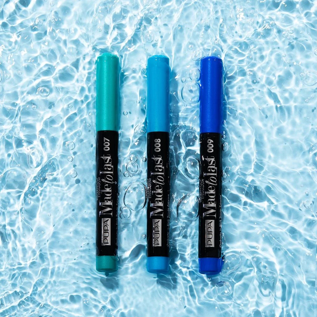 PUPA Milano Made To Last Eyeshadow Waterproof - 008 Pool Blue by  for Women - 0.049 oz Eye Shadow 5