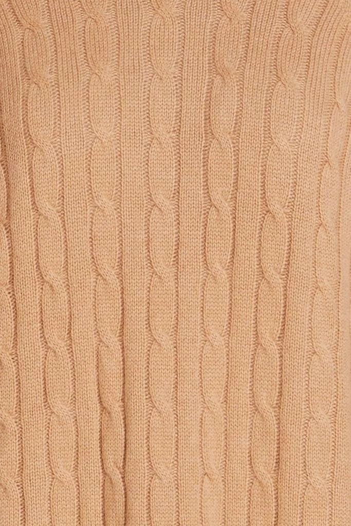 N.PEAL Cable-knit cashmere turtleneck dress 4