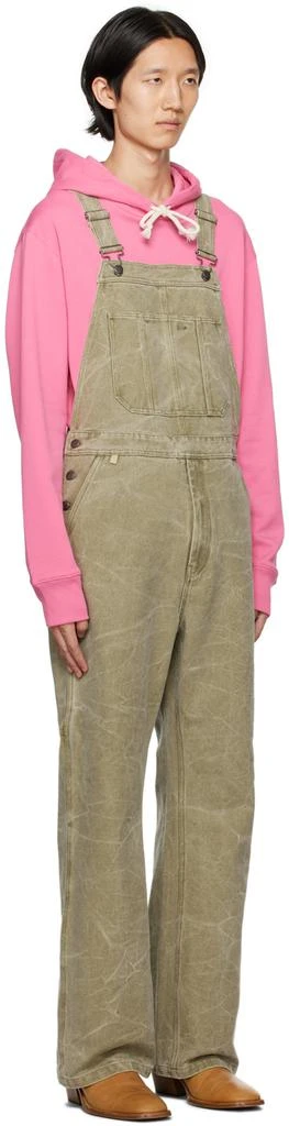 Acne Studios Khaki Patch Overalls 2