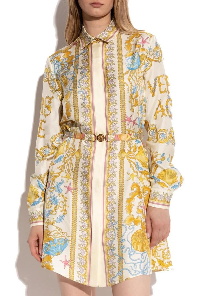 Versace Versace Barocco Printed Long-Sleeved Dress 2