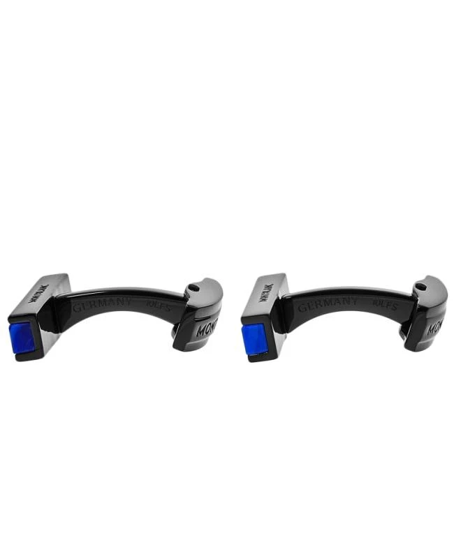 MontBlanc Montblanc Urban Speed Blue Glass Inlay Steel Men
s Cufflinks 112930 3